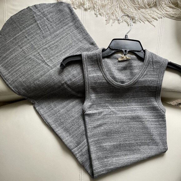 Aritzia Wilfred Free Ribbed Midi Dress, Gray, XS - Picture 12 of 12